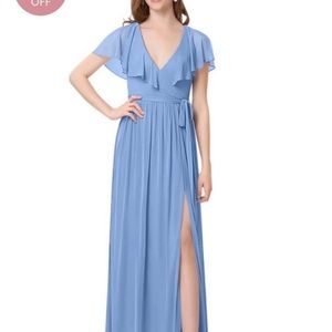 Azazie dusty blue